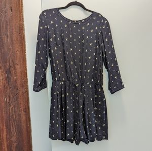 Club Monaco - Silk floral shorts romper